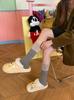 Retro Socks Female Cute Cartoon Bear Medium Tube Socks Warm Wool Stacking Socks Boneless
