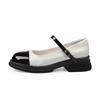 Fashion Mary Jane Shoes Single Shoes Spring and Summer New Thick Sole Simple Women's Shoes Leather French Everything