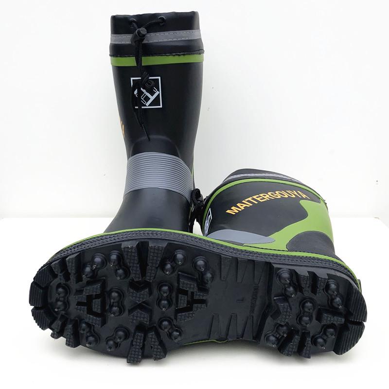 Men's Non-slip Rubber Fishing Boots for Ice and Snow