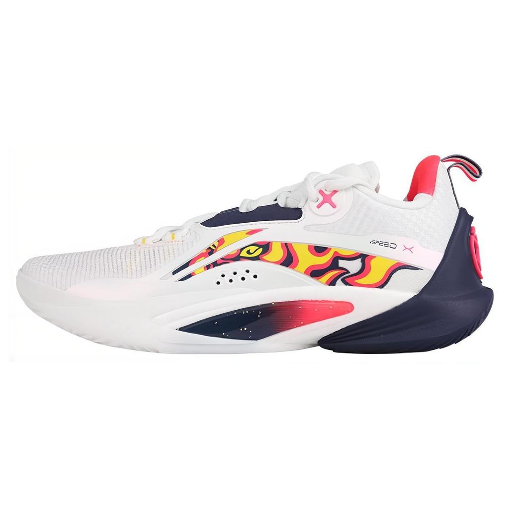 Li Ning Flash 10 CBA Team Guangdong Professional Basketball Shoes Low Top Men sneaker White ABAT085-14