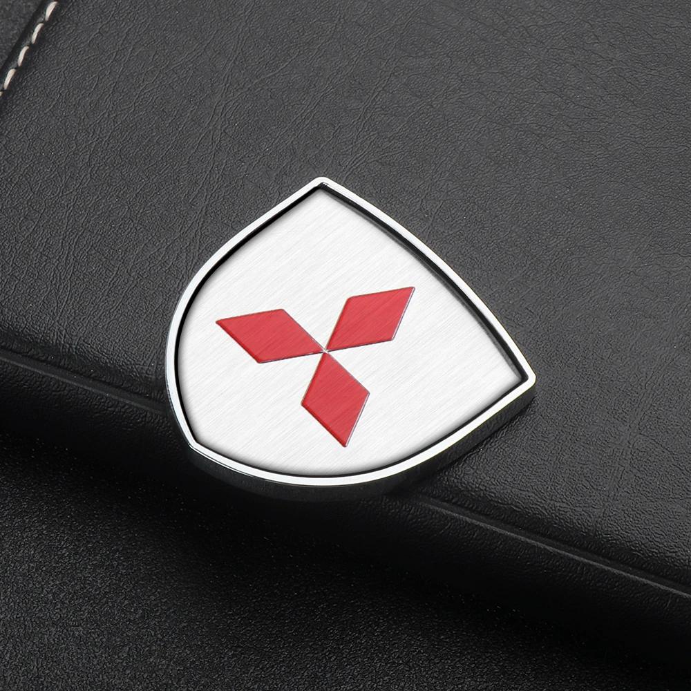 3D Metal Car Fender Emblem Shield Sticker for Mitsubishi ASX Lancer 10 Outlander L200 Xpander Exterior Accessories
