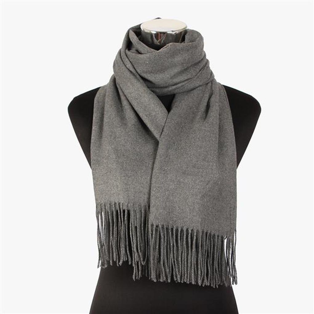 Basic muffler (dark gray) / plain winter scarf