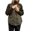 2026 European & American Fashion Zipper Cardigan: Women's Cotton-Padded Long Sleeve Stand Collar Jacket