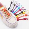 2Pair Elastic shoelaces Without Ties Lock Shoelace sneakers No Tie Shoe laces Kids Adult round Quick laces Shoe accessories