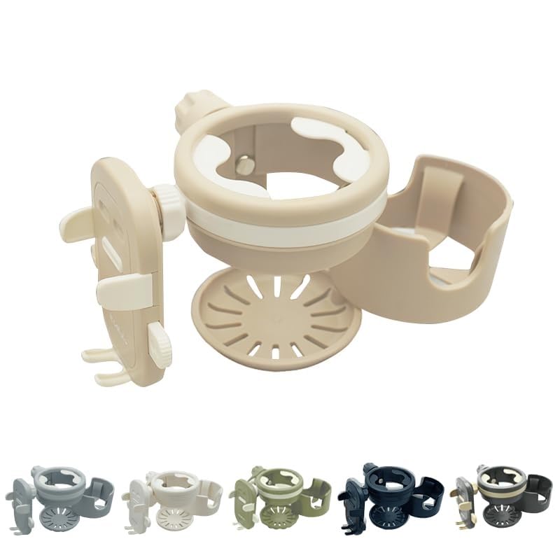 

Dreamag подходит для коляски Colulu Dreamag, подстаканник для напитков, вмещает 2 детских и регулируемые крепления в автомобилях и велосипедах [Только кружки] Держатель, 2-в-1 держатель, 2-в-1 бежевый