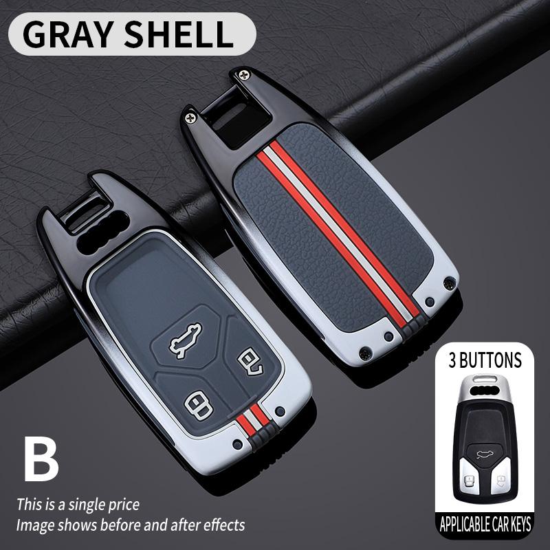 

Новый сплав чехол для ключа-пульта автомобиля для A3 A4 B9 A6 C8 A7 S7 4K A8 D5 S8 Q7 Q8 SQ8 E-tron Защитник Брелок Аксессуары