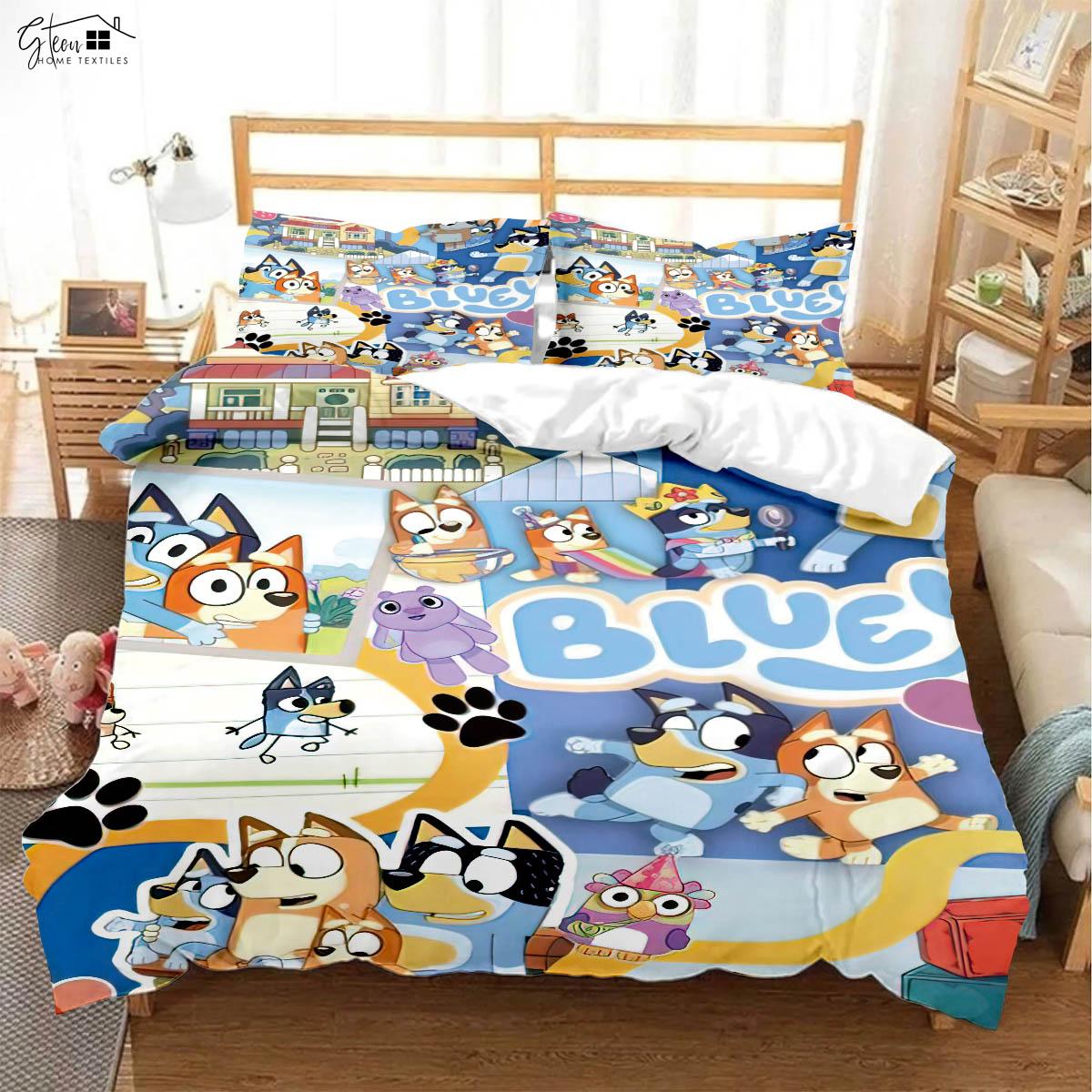 Geanimeerde Tekenfilm Beddengoed Set Prachtige Beddengoed Set Dekbedovertrek Sprei Sprei Set Beddengoed Set Luxe Verjaardagscadeau AU Single(140*210cm)3pcs