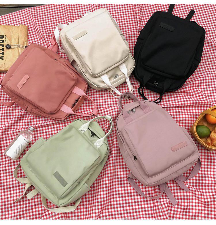 Lightweight Macaron Korean Style Backpack Practical For Primary And Middle School Students 2023 New Japanese Double Shoulder Bag
