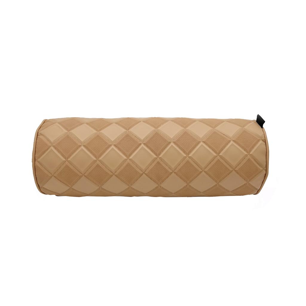 Car Headrest Neck Pillow Comfy Nap for Adults SUV Embroidered Leather Memory Foam Supports Rest Pillows