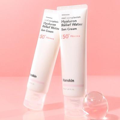 Real Complexion Hyaluronic Relief Water Sunscreen 50ml X 2