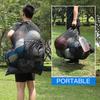 Mesh Soccer Ball Bag Extra Large Drawstring Basketball Storage Bag with Zipper Pocket Volleyball Football Net Pack Gym Bags