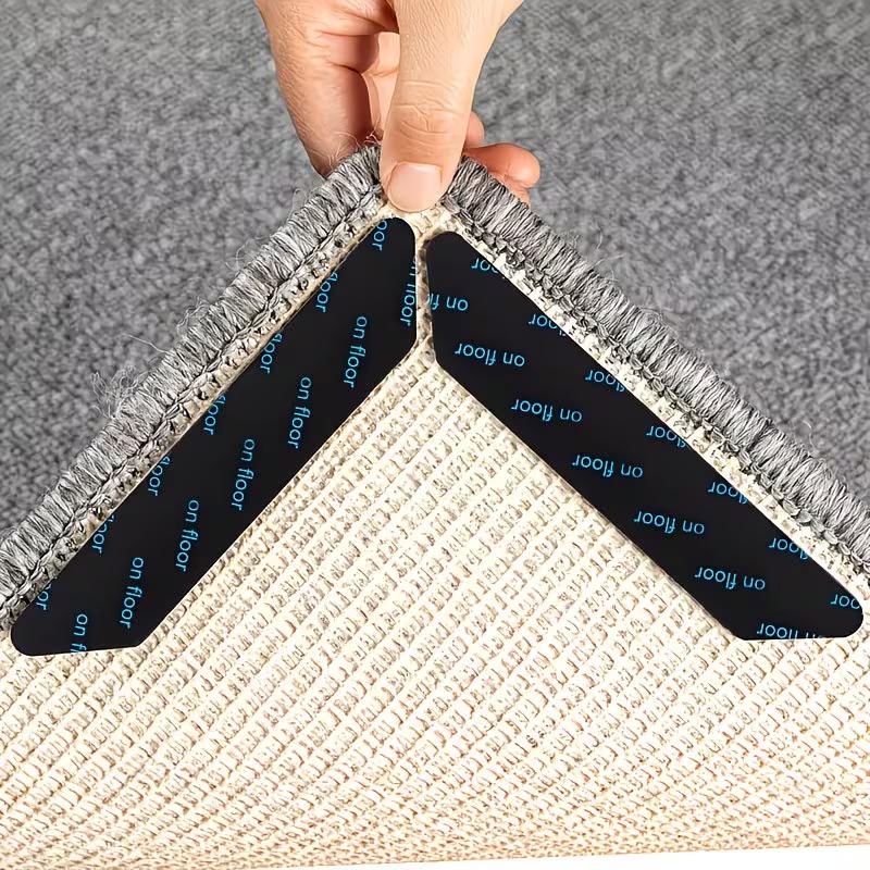 Antislip Tapijtsticker Herbruikbaar Wasbaar Anti-krul Tapijtpleister Vaste Stickers Vloerkleed Mat Tape Grijper Hoekbeschermer