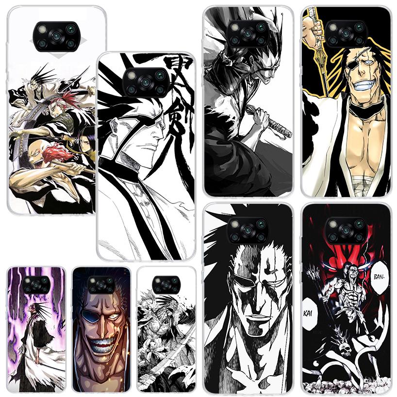 Bleach Zaraki Kenpachi Phone Case For Xiaomi Poco X7 X6 X5 M7 M8 Pro F7 Ultra Redmi 15C 15 13C 13 12C 12 10 10C 10A Art Fundas P