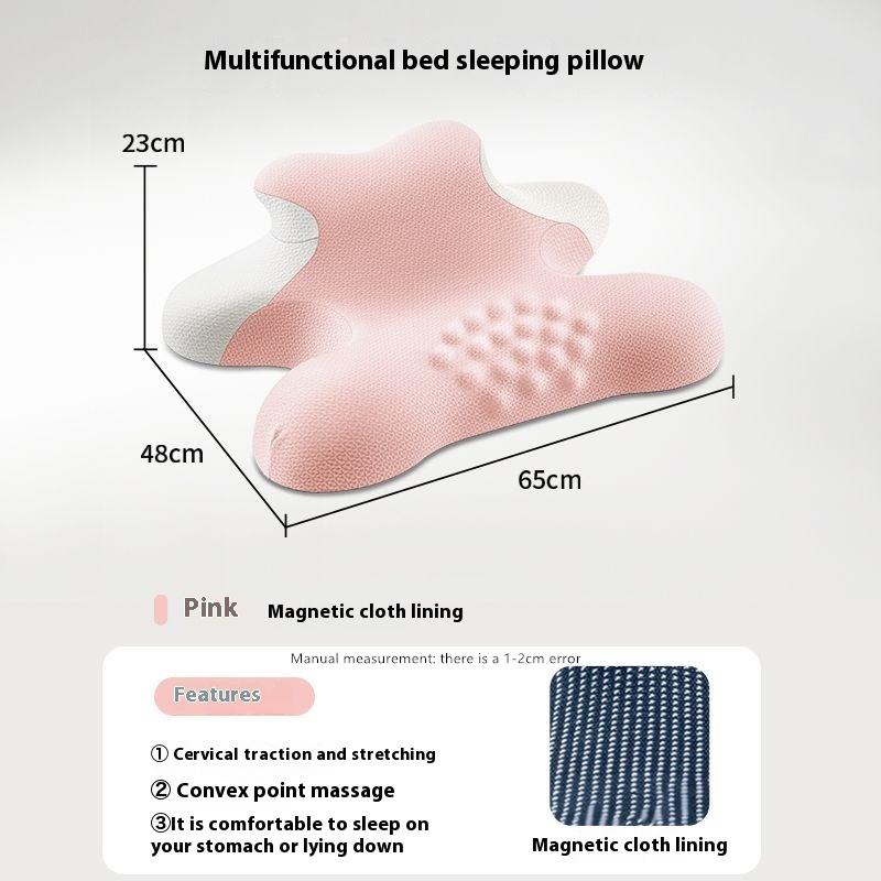 Multifunctional Memory Foam Bed Prone Pillow for Prone Sleepers And Mobile Phone Stand for Playing Comfortably