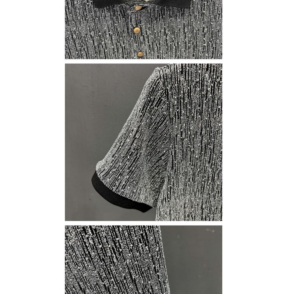 High-end Handsome Casual Men's Short-sleeved T-shirt New Lapel Polo Shirt Summer Trend Niche Half-sleeved T-shirt