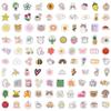 100PCS Waterproof Cute Cartoon Stickers for Refrigerators & Phones - Creative DIY Decoration for Kids