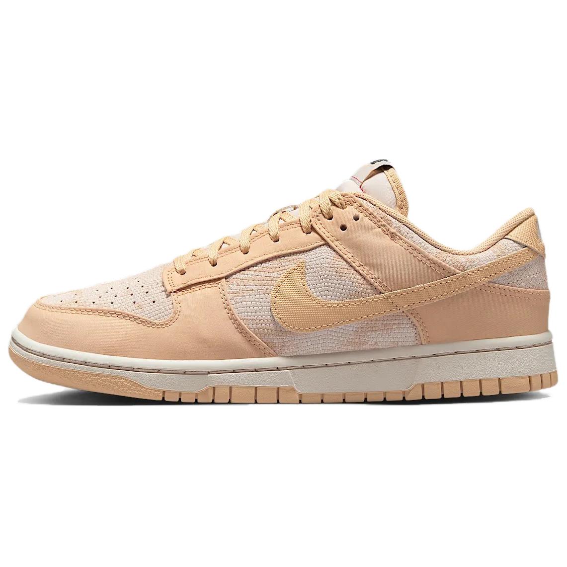 

Nike Dunk Low Light Orewood Snakeskin Women Sneakers Tan Light-Orewood-Brown University-Red HJ5777-101 35.5