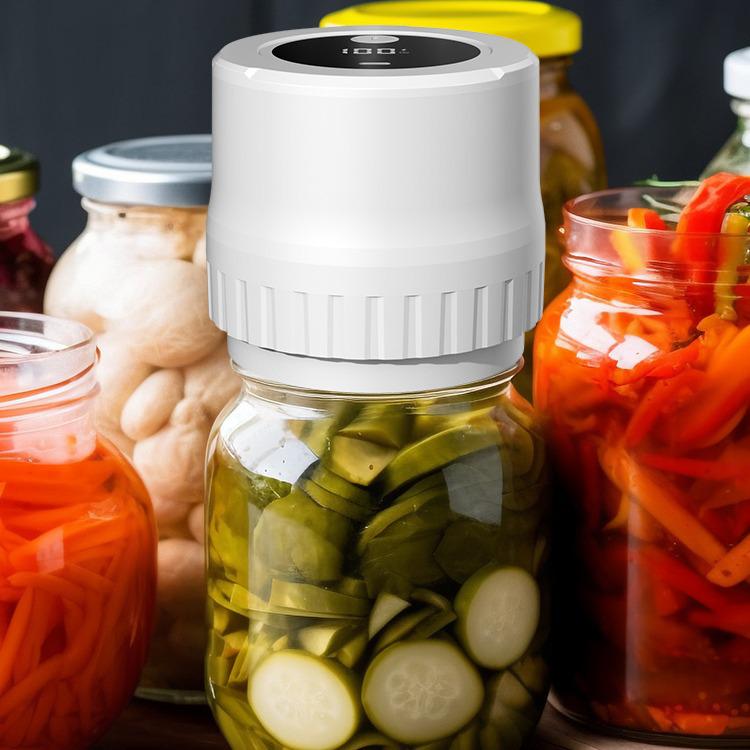 Tragbarer Einmachglas-Vakuumierer: Automatischer Stopp Elektrische Frischhaltemaschine