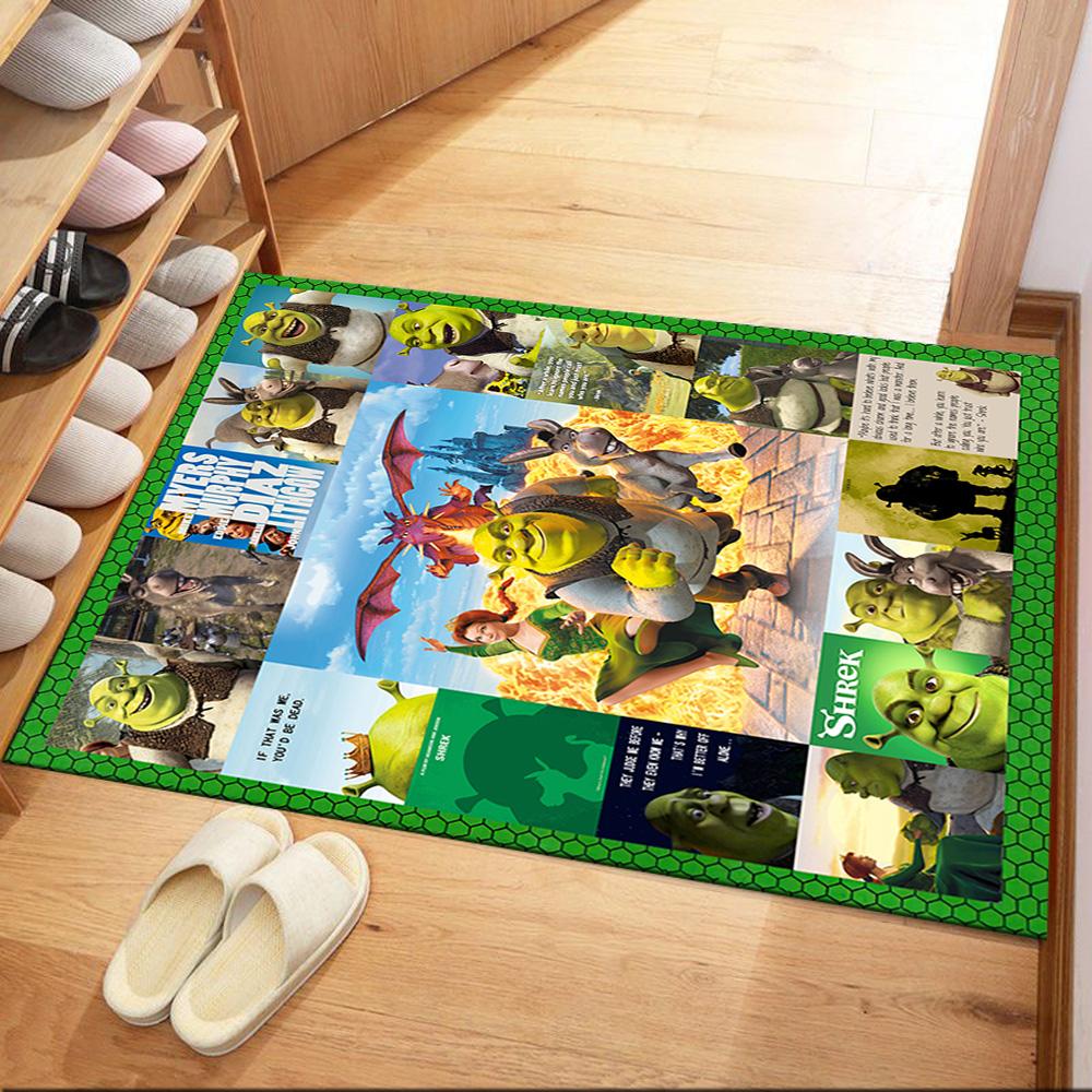 Shrek's Epic Adventures Square Rugs Are a Great Choice for Living Rooms, Bedrooms, Home Décor, and As Gifts.