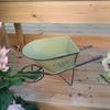 Iron Art Wheelbarrow Decorative Small Planter Metal Wagon Plant Pots for Patios and Garden Indoor or Outdoor Decoration X3UC