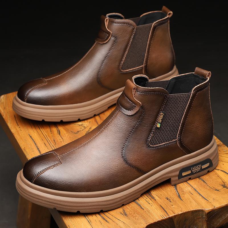 Hot Selling Winter Ankle Boots Europe America Men's Business Short Boots Banquet Formal Boots Men's Casual Boots Free Delivery