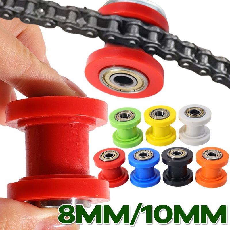 For Enduro Motorcycle Pit Dirt Bike Motocross Accessories 8/10mm Drive Chain Roller Pulley Wheel Slider Tensioner Wheel Guide