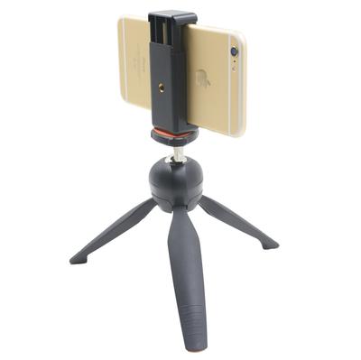 Trípode de mesa Eoogere, adaptador para teléfono inteligente, minitrípode plegable, cabezal libre, ultraligero, portátil, minitrípode para selfies, compatible con iPhone/Sony