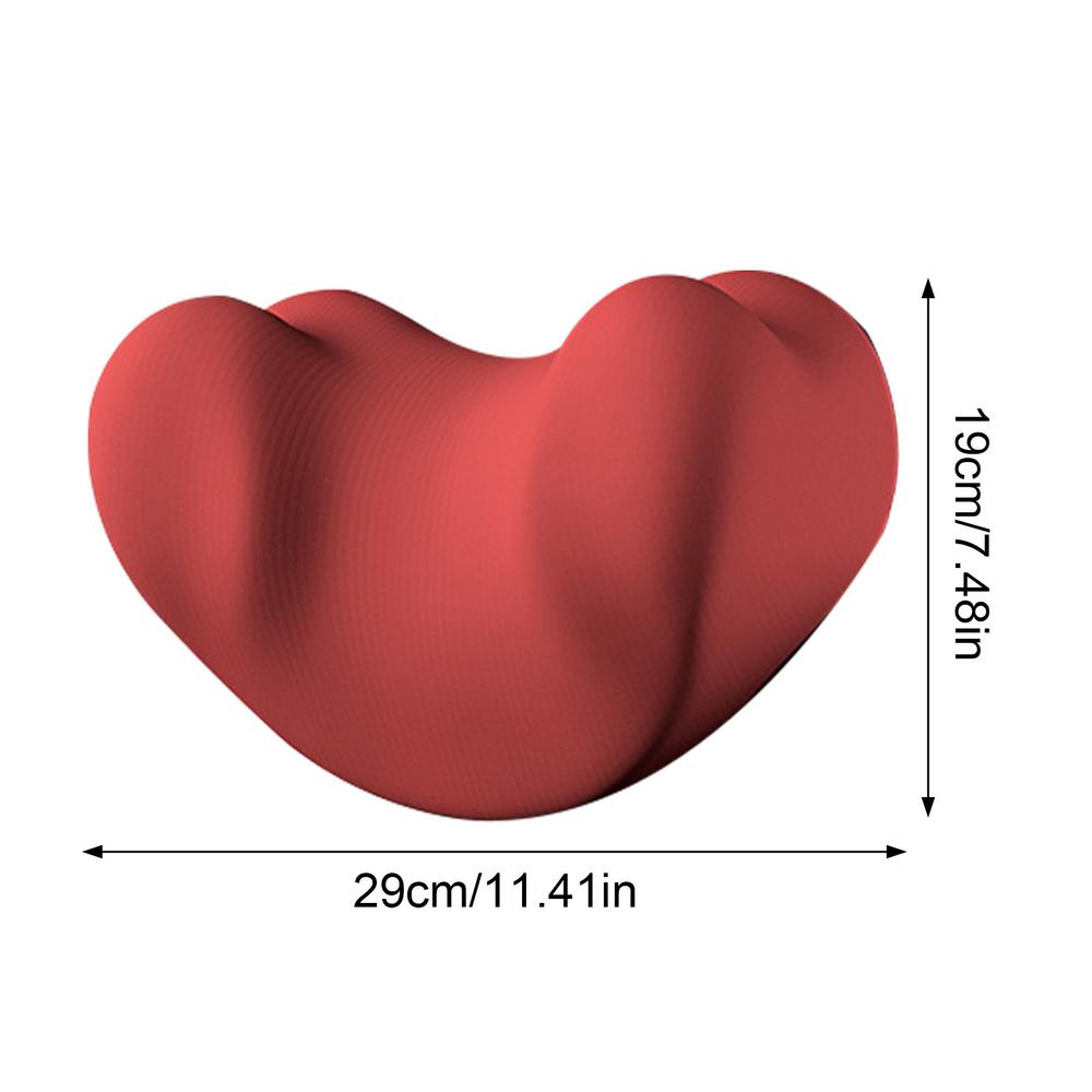Autositz Nackenkissen Ergonomisches Herzförmiges Kopfstützkissen für Auto Atmungsaktives Kopfstützkissen für lange Fahrten für LKWs SUVs