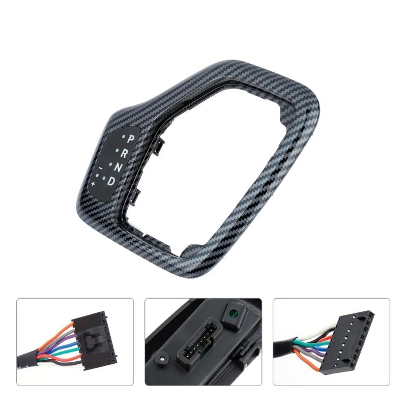 Car Replacement Shifting Lever Bezels Assembly With Integrated Wiring Harness Carbon Fiber Trim 5YD27XSAAA 5YD27LS5AA