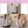 Soft Satin Girl Shirt With 3d Lace Overlay For Spring Casual Wear