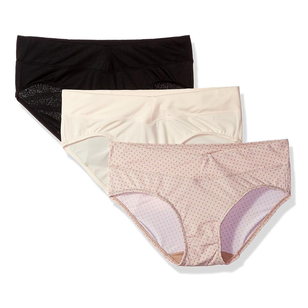 Women's Menstrual Mid Waist Comfortable Breathable Leak Proof Underwear 3PCS