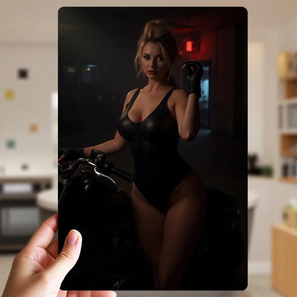 

Vintage Metal Motorcycle Wall Art 8x12 Inch Retro Garage Cafe Home Decor 20x30cm