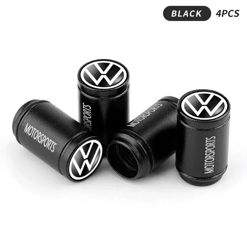 Fashion Aluminum Car Tire Valve Cap Tyre Gas Nozzle Cover Valve Dustproof For VW Volkswagen Jetta MK5 Golf Passat 3B7 601 171
