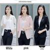 Korean Style Patchwork Lace Blazer - Slim Fit, Professional Spring/Summer 2025 Fashion