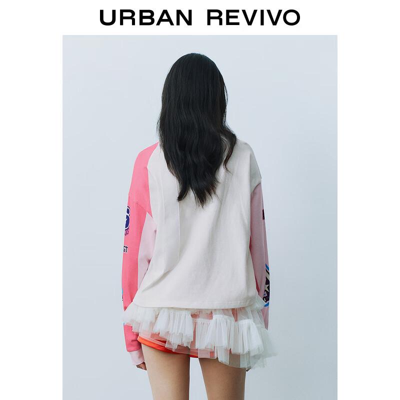 UR Women's Letter Print Loose Long Sleeve T-shirt