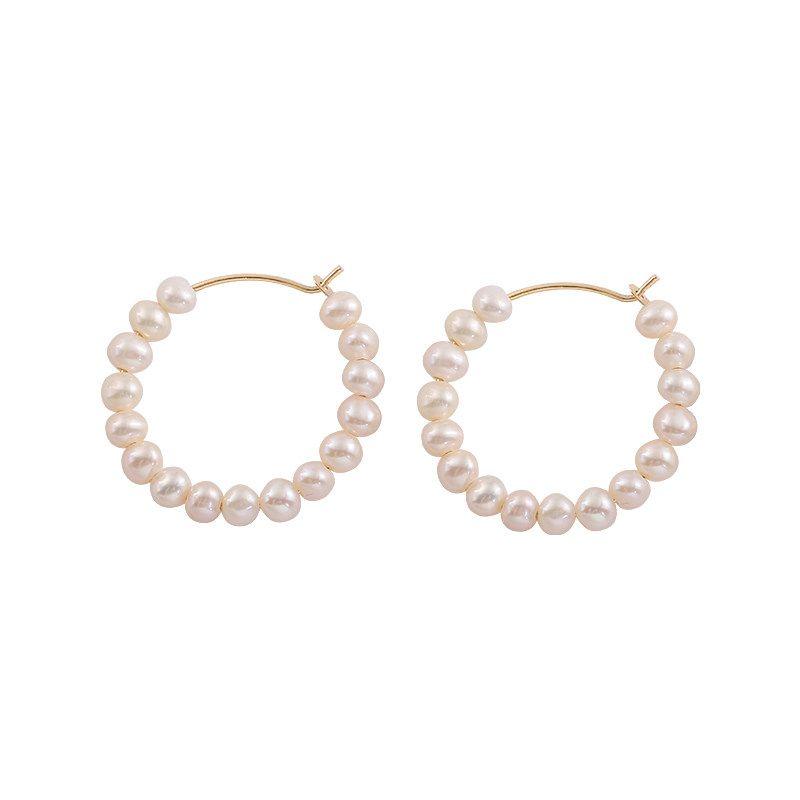 Fashion Elegance Retro Female Pearl Personal Influencer Circle
