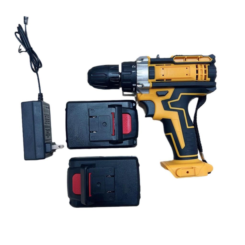 Rechargeable Brushless Hand Drill - Portable Lithium Battery Impact Drill for Metal and Wood