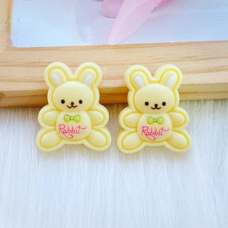 20pcs New Mixed Cute Mini Rabbit Flat Back Cabochon Crafts Clothing DIY Scrapbooking Accessories