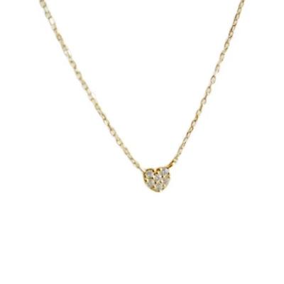 S925 Sterling Silver Super Mini Diamond Lovely All-Match Shiny Clavicle Chain Very Fine Simple Niche Necklace