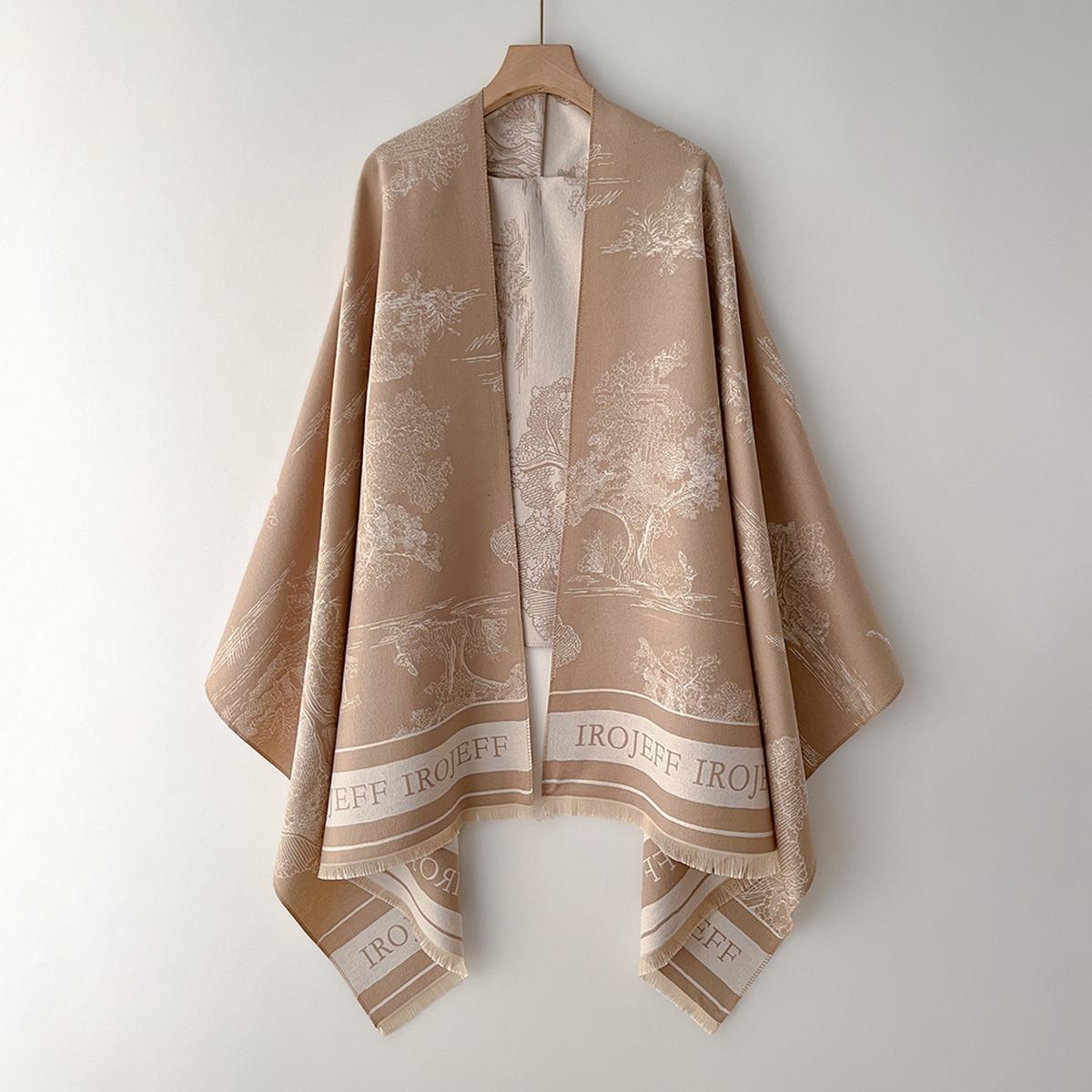 

Luxury Winter Cashmere Scarf Women New Design Warm Pashmina Blanket Poncho Scarves Female Jacquard Shawl Thick Foulard Bufanda