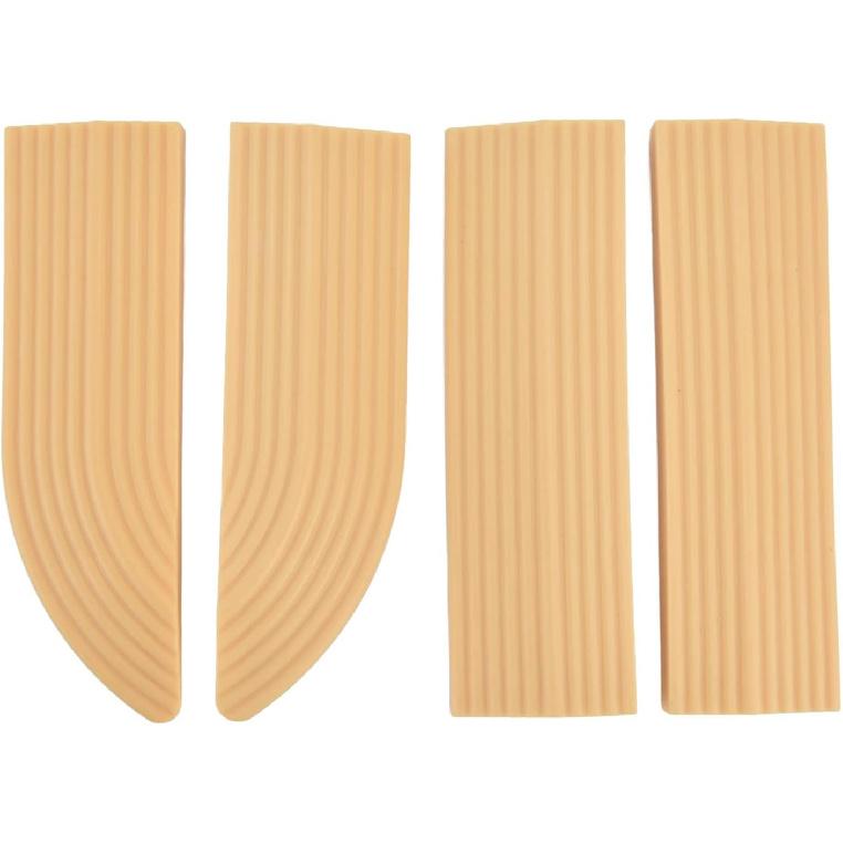 CUEA Door Sill, Universal Rubber Threshold Strip Free Assembly for Wheelchair(Cream Color)