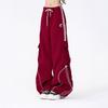American Vintage Hip Hop High Street Loose Cargo Pants Women Stripe Elastic High Waist Drawstring Pocket Sports Straight Trouser