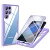 For Samsung Galaxy S23 Ultra Phone Case Camera Lens Protection Acrylic+TPU Phone Cover with PET Screen Film