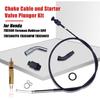 Carburetor Choke Cable And Starter Valve Plunger Kit Compatible With Honda TRX500 Foreman Rubicon 500 Choke Cable TRX500FPA TRX500FM TRX500FA