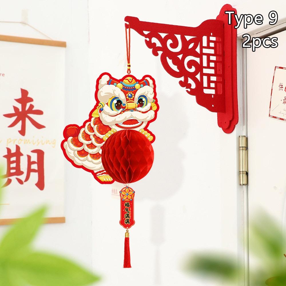 Spring Festival 2026 Lantern Ornament Tassel New Year Decorations Honeycomb Lantern Hanging Spring Festival Pendant