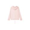 Adidas Originals Cotton Breathable Fashion Versatile Long Sleeve Hooded Sweatshirt Women Sweatshirt Pink EC0782