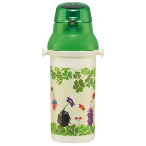 Skater Children's Plastic Water Bottle 480ml One Push Open/Close Antibacterial Child Friendly Lightweight Antibacterial Treatment Made in Japan Ninten