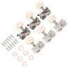 6PCS Guitar String Button Single Hole Steel Column Square Head Folk Instrument Tuning Pegs