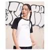 Converse Raglan Sleeve T Shirt Women's Black White 10026176-A01