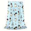 Noot pingu and friends flannel multi-functional warm blanket comfortable home sofa decoration